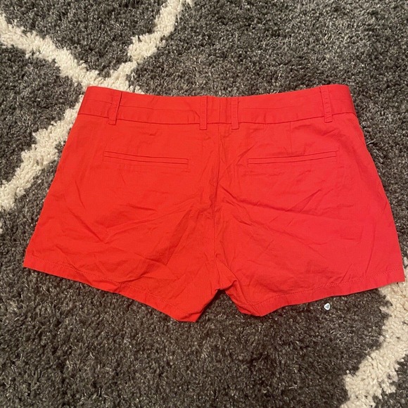 j.Crew Factory 100% Cotton Broken In Chino Red Shorts 6 - Picture 5 of 5